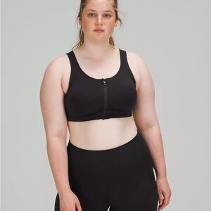 Enlite Front-Zip Bra High Support, A–DDD(E) Cups 32DD Burgundy